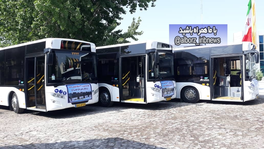 رونمایی از ۲۲ اتوبوس شهری جدید در کرج
