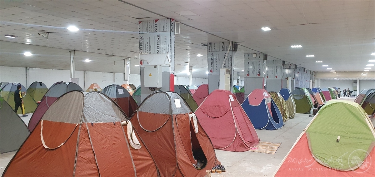 اسکان پنج هزار و ۳۳۰ خانوار مسافر نوروزی در مراکز اسکان شهرداری اهواز