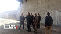 بازدید مقامات قضایی دورود از جاده اسیب دیده شهرستان