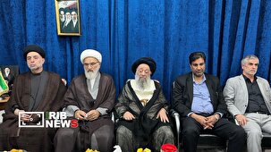 دیدار آیت الله موسوی جزایری با خانواده  شهدای جنگ تحمیلی سوم در آبادان