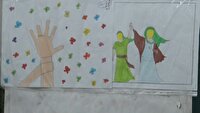 برپایی نمایشگاه نقاشی در حسینیه عمرانکوی سمنان