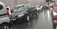 جاری شدن سیل در آنکارا در پی بارش شدید باران