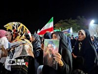 طنین سرود جمهوری اسلامی ایران در میدان ساحل کیش