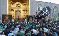 آیین اذن عزا و تعویض پوش ضریح مطهر و پرچم گنبد منور امام رضا (ع) برگزار می‌شود