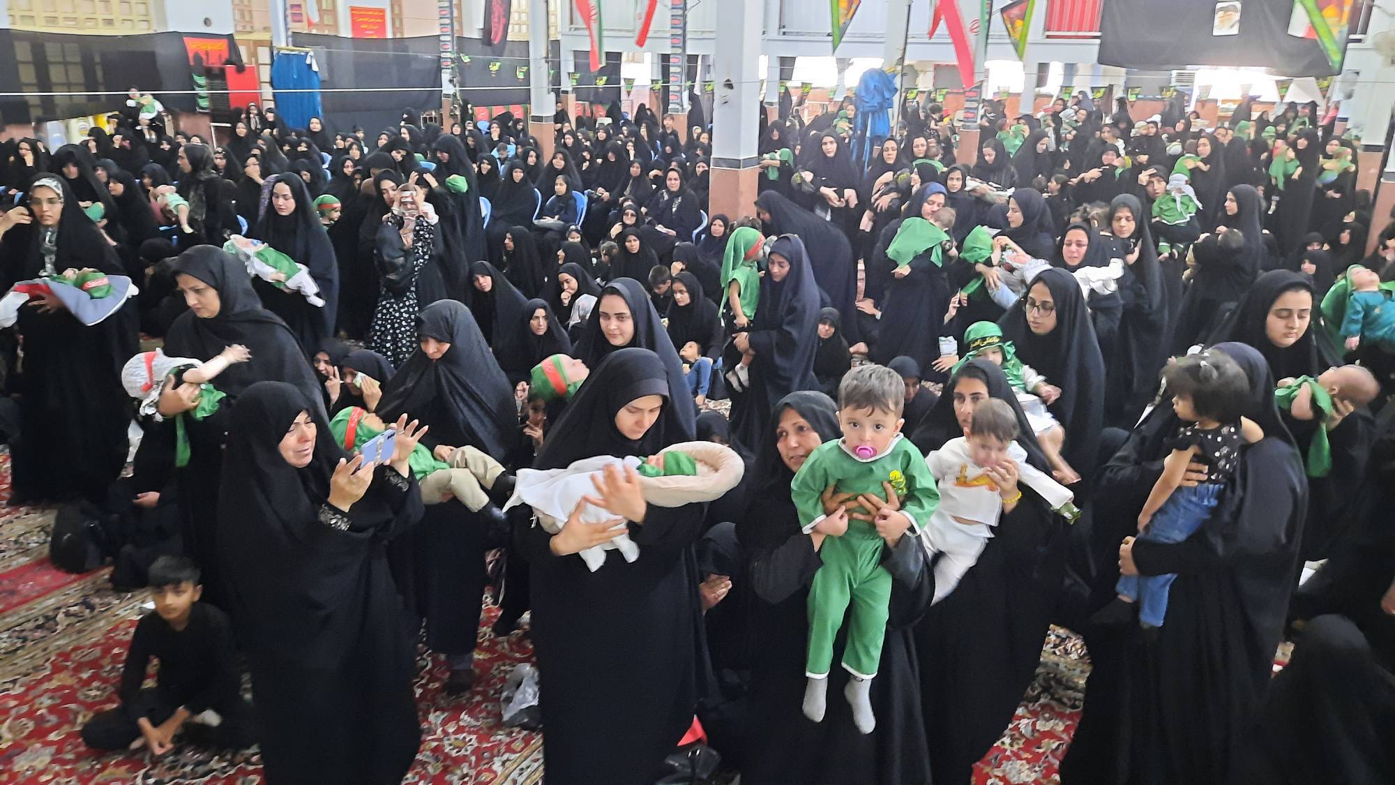 جلوه‌هایی از آئین شیرخوارگان حسینی در شهرستان‌های خراسان رضوی
