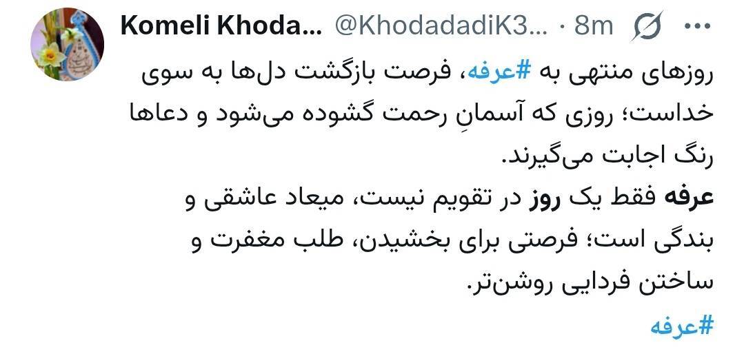 روز عرفه به روایت کاربران فضای مجازی؛ دستهایی که به امید اجابت بلند میشود روز عرفه به روایت کاربران فضای مجازی؛ دستهایی که به امید اجابت بلند میشود